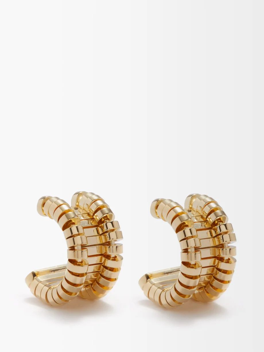 Staple 18kt gold-vermeil hoop earrings | Matches (US)