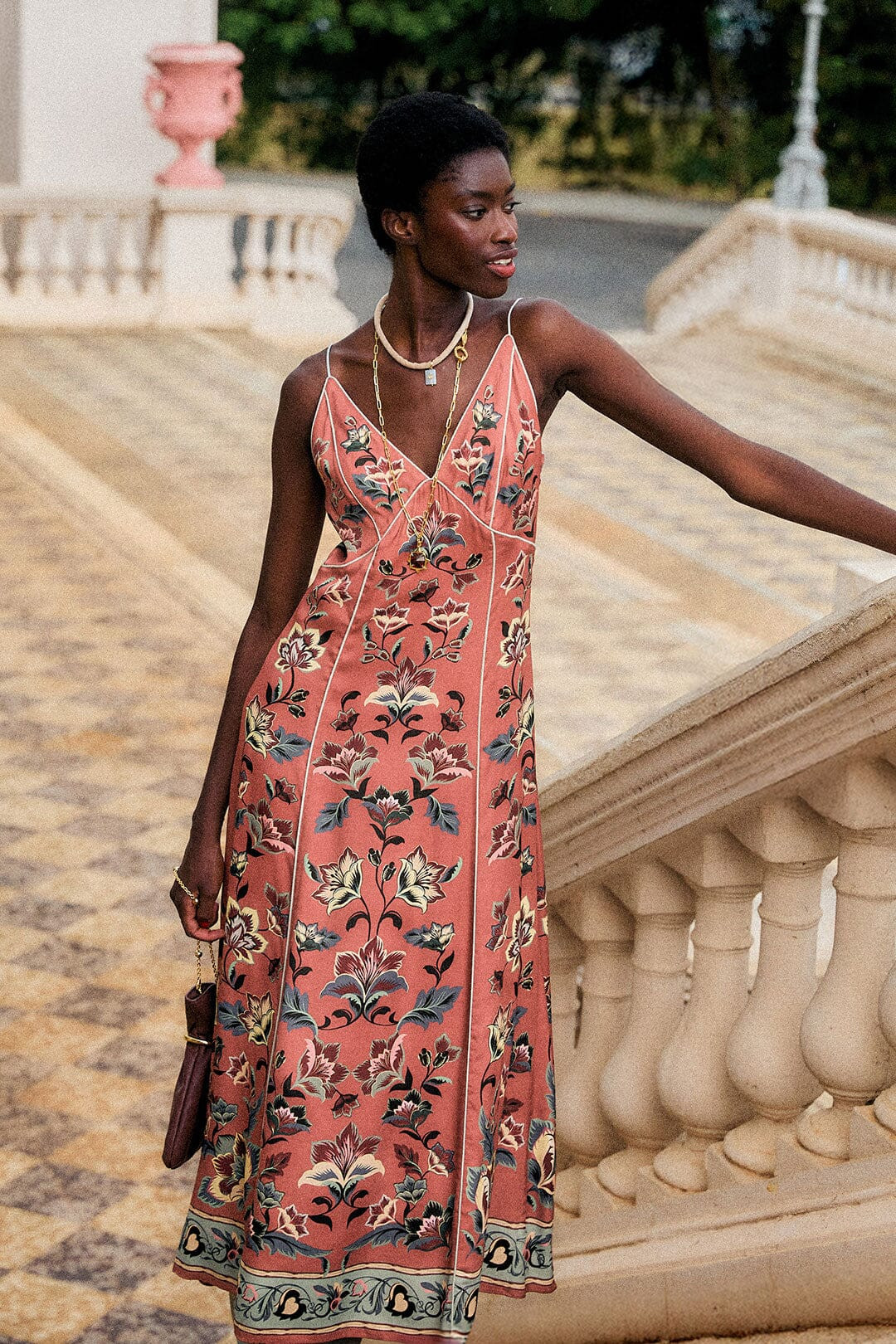 Floral Beauty Tapestry Maxi Slip Dress | FARM Rio | FarmRio (US)