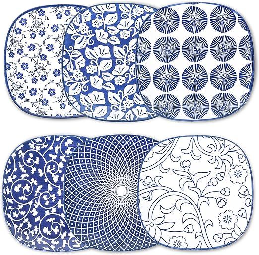 Selamica Porcelain Small Plates, 6 inch Dessert Plates Ceramic, Small Appetizer Plates, Kitchen S... | Amazon (US)