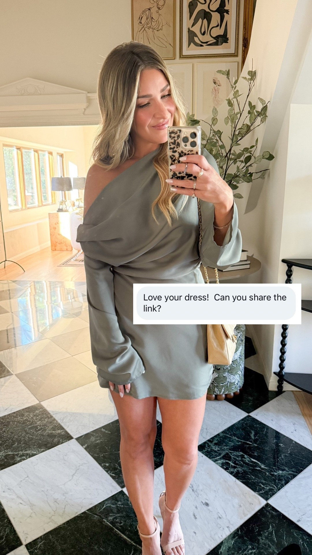 Chic long sleeve off the shoulder cocktail dress! Wearing a medium and I’m 5’6”. It runs short fyi! 

#LTKdayinmylife #LTKSaleAlert #LTKootd