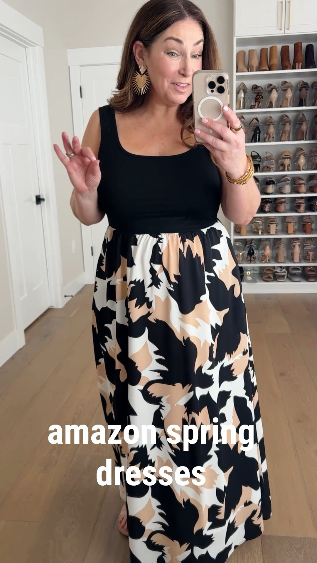 Amazon black spring dresses wearing large 

#LTKMidsize #LTKFindsUnder50 #LTKWatchNow
