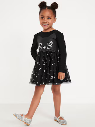 Long-Sleeve Halloween Tutu Dress for Toddler Girls | Old Navy (US)