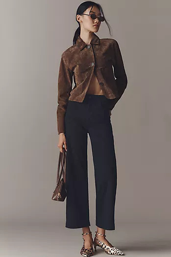 Anessa High-Rise Crop Wide Leg Jeans | Anthropologie (US)