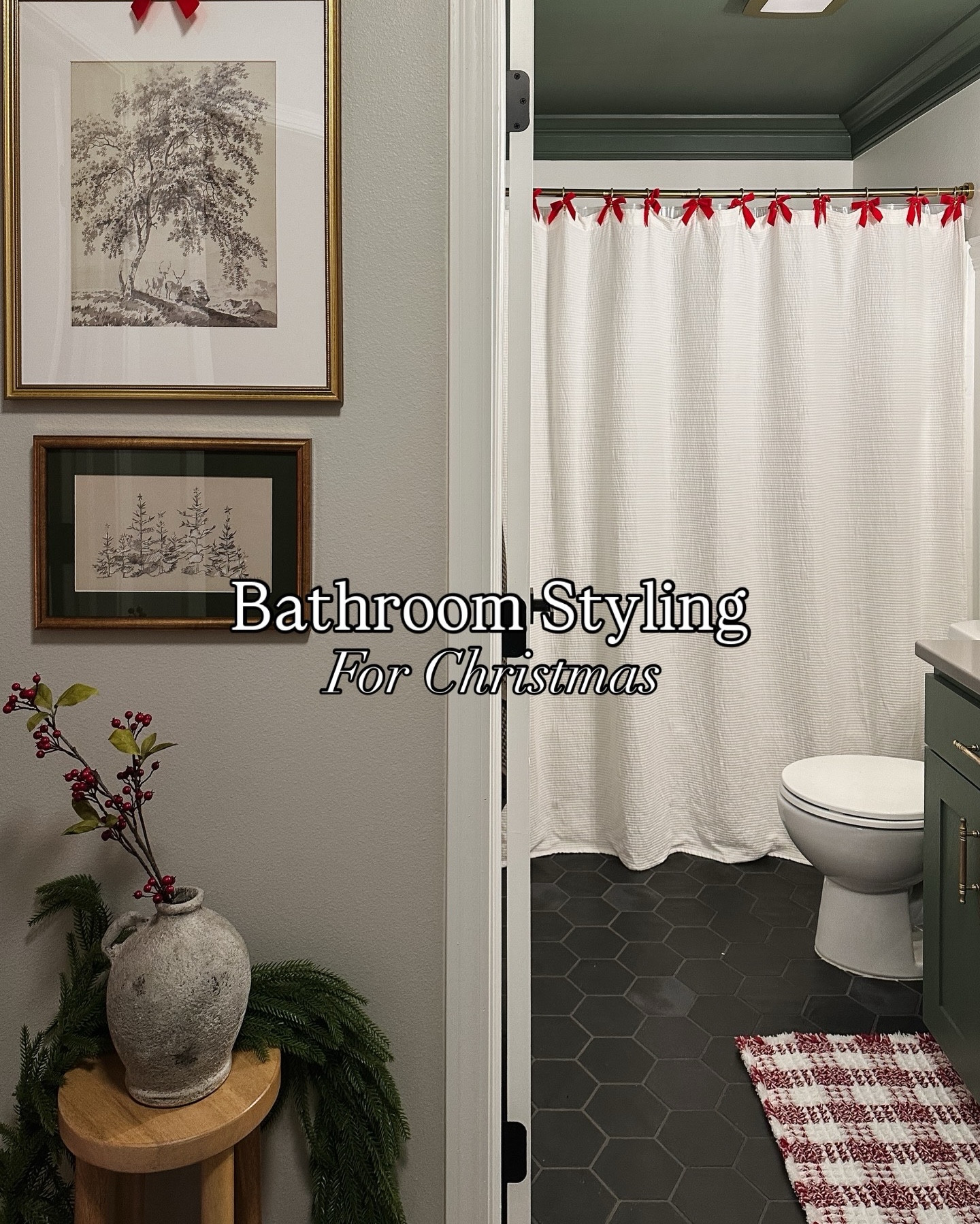 Christmas bathroom decor! 

#LTKHoliday #LTKHome #LTKSeasonal