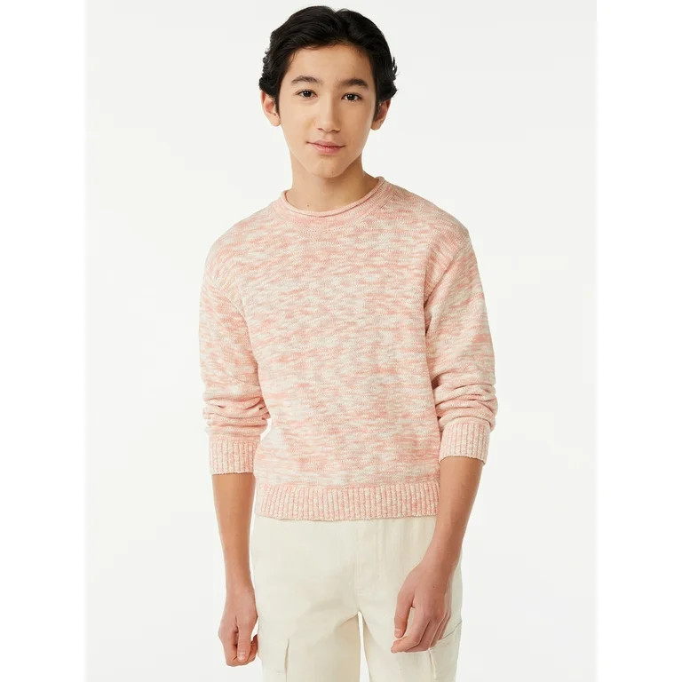 Free Assembly Boys Marled Roll Neck Sweater, Sizes 4-18 | Walmart (US)