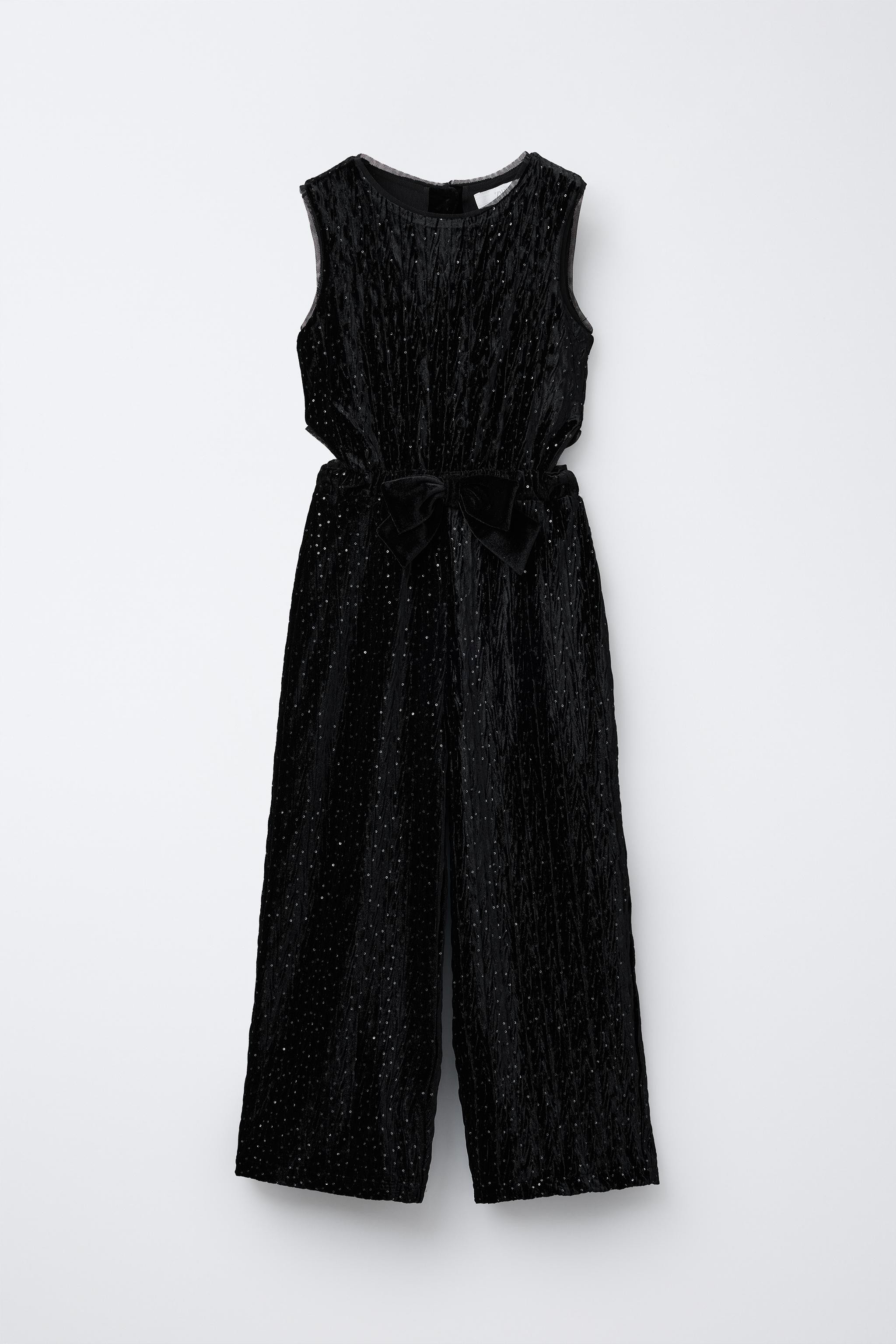LONG SHIMMER VELVET JUMPSUIT | Zara US