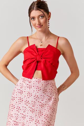 Bianca Bow Front Woven Top | Francesca's