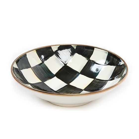 Courtly Check Enamel Soup Coupe | MacKenzie-Childs