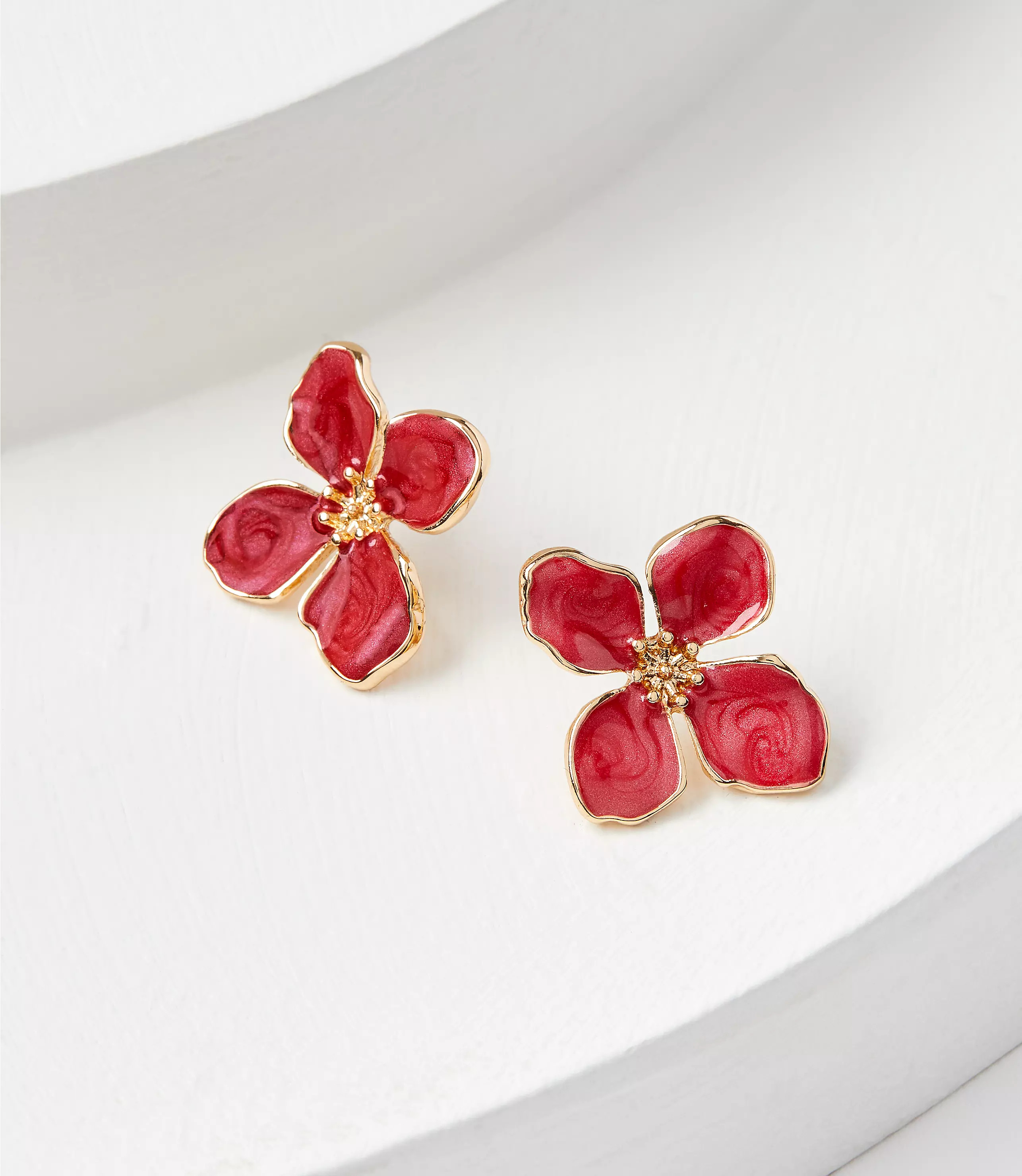 Oversized Flower Stud Earrings | LOFT