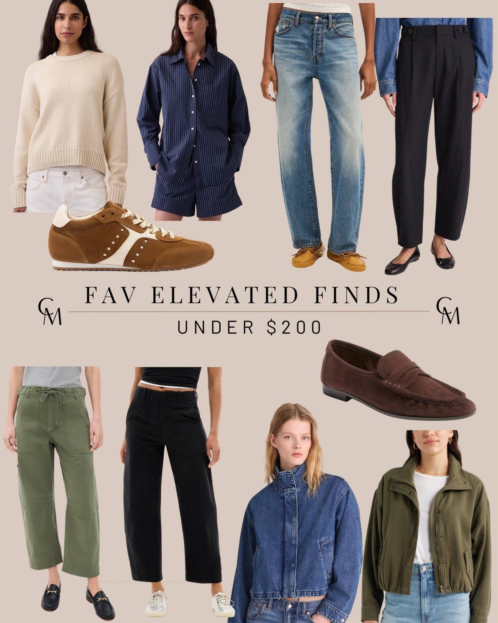 My favorite elevated finds under $200 right now. 10 pieces that make getting dressed easier and actually earn their place in your wardrobe.

LARROUDÉ sneakers 6 - size up a full size
Athleta Skyline barrels 2 petite
Madewell jacket small
Gap sweater petite small
Madewell barrel jeans 26 short - size up
Gap big shirt petite xs
Pistola cargo pants petite 25 - could wear the petite 24 
Sam Edelman loafers 5 
Caslon jacket xs
Madewell barrel trousers petite 0

#LTKPetite #LTKmomlife