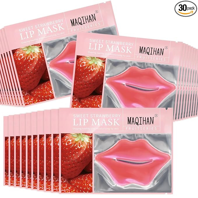 MAQIHAN 30PCS Moisturizing Lip Mask - Pink Lip Patches for Spa Daily Labial Masks Skincare Hydrat... | Amazon (US)