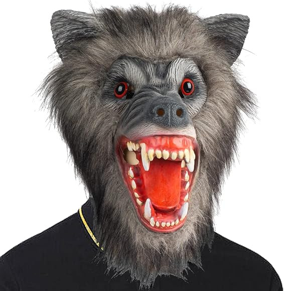 PartyHop Werewolf Mask Scary Latex Full Head Scary Horror Mask Fancy Dress for Halloween Carnival... | Amazon (CA)