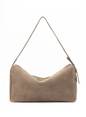 Trousse Large Suede Taupe | Elleme