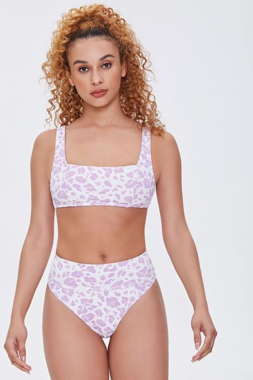 Leopard Print High-Waist Bikini Bottoms | Forever 21 (US)