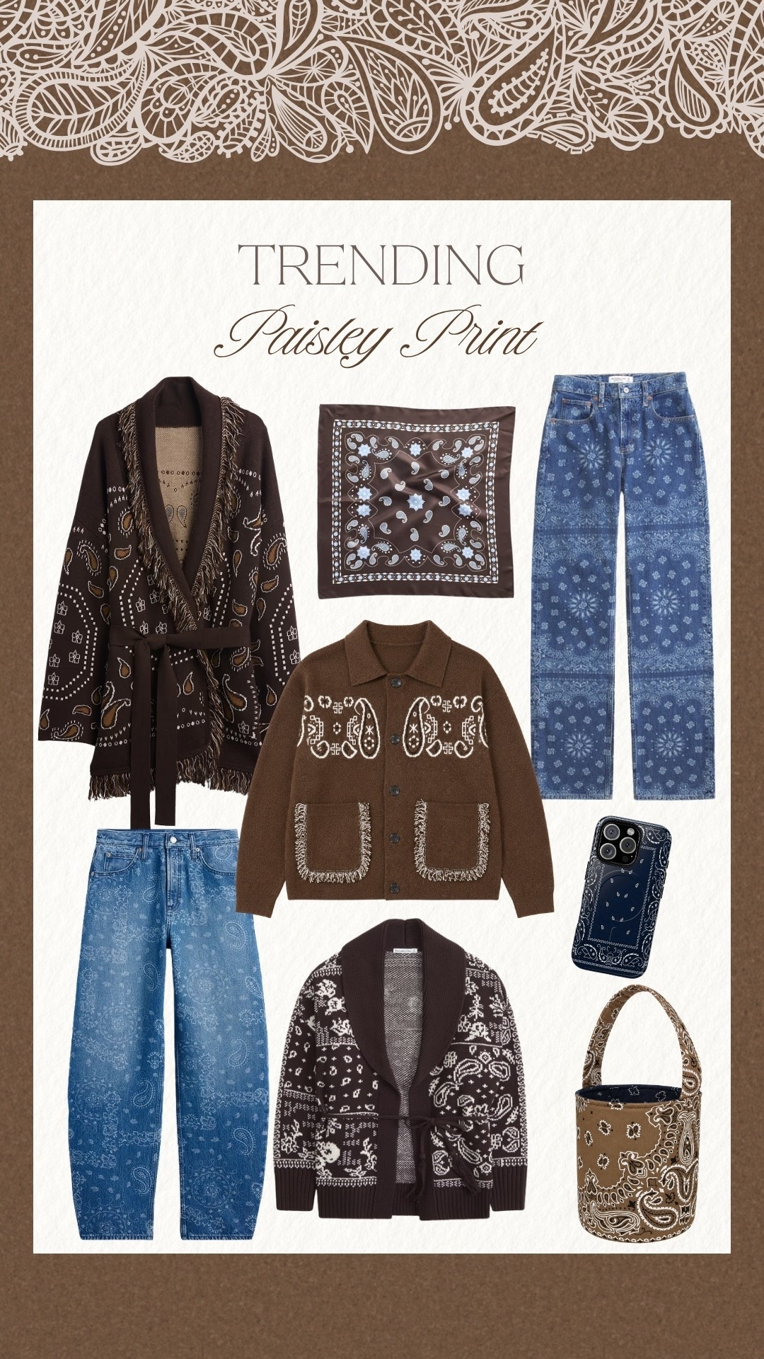 This print is everywhere right now! 🤎 From statement denim to cozy knits and accessories, this Western-inspired print is such a fun way to update your fall wardrobe.

#bandanaprint #paisleyprint #falltrends #fallfashion #westernstyle #trendingnow #denimtrends #falloutfits #styleinspo #fashionfinds

#LTKootd #LTKSeasonal
