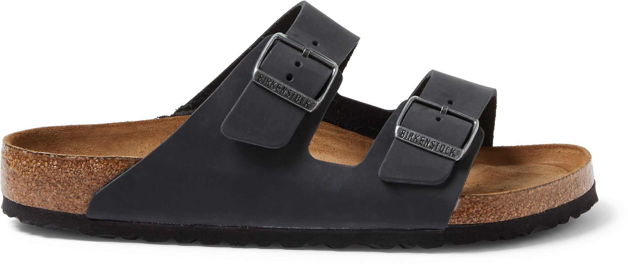 Birkenstock Men's Arizona Soft Footbed Sandals Black 45 EU Regular/Wide | REI