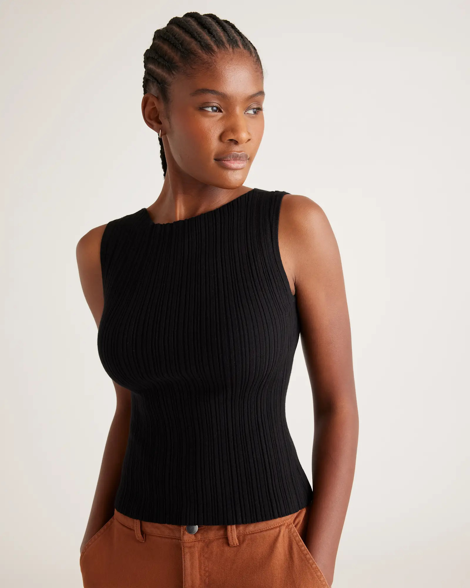 Cotton Cashmere Ribbed Tank | Quince