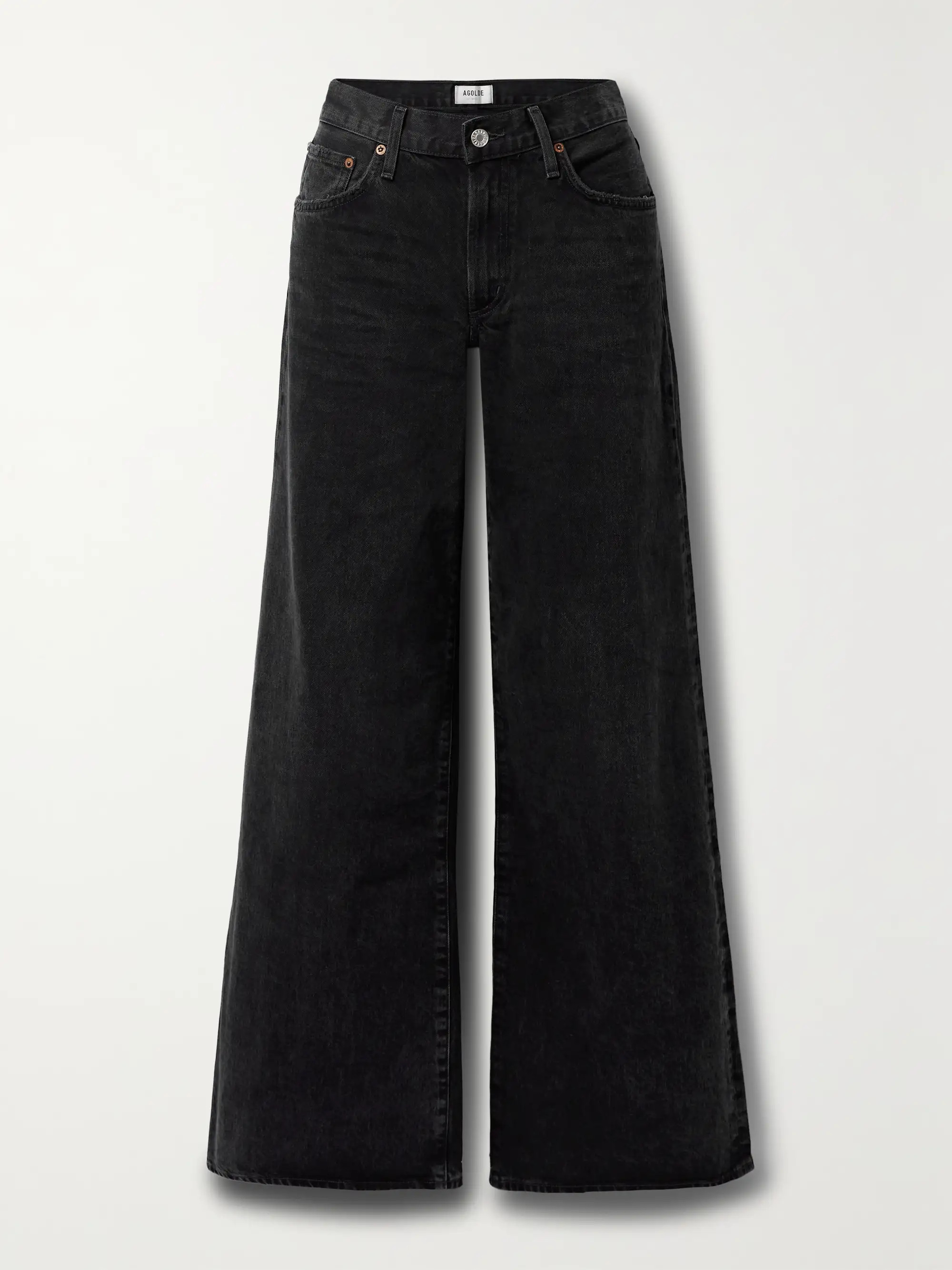 Clara high-rise wide-leg organic jeans | NET-A-PORTER (US)