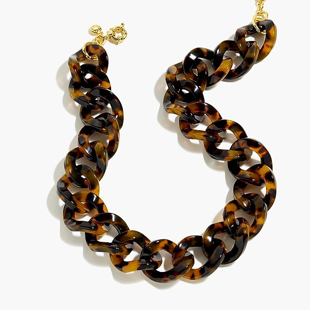 Tortoise chainlink necklace | J. Crew US
