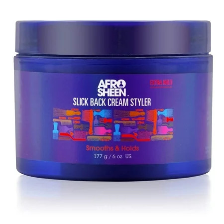 Afro Sheen Slick Back Cream Styler. Contains Shea Butter To Smooth And Maintain. 6 Oz. | Walmart (US)