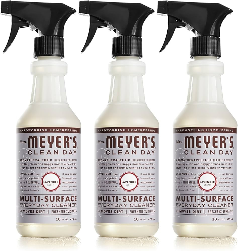 MRS. MEYER'S CLEAN DAY Multi-Surface Everyday Cleaner, Cruelty Free Formula, Lavender Scent, 16 o... | Amazon (US)