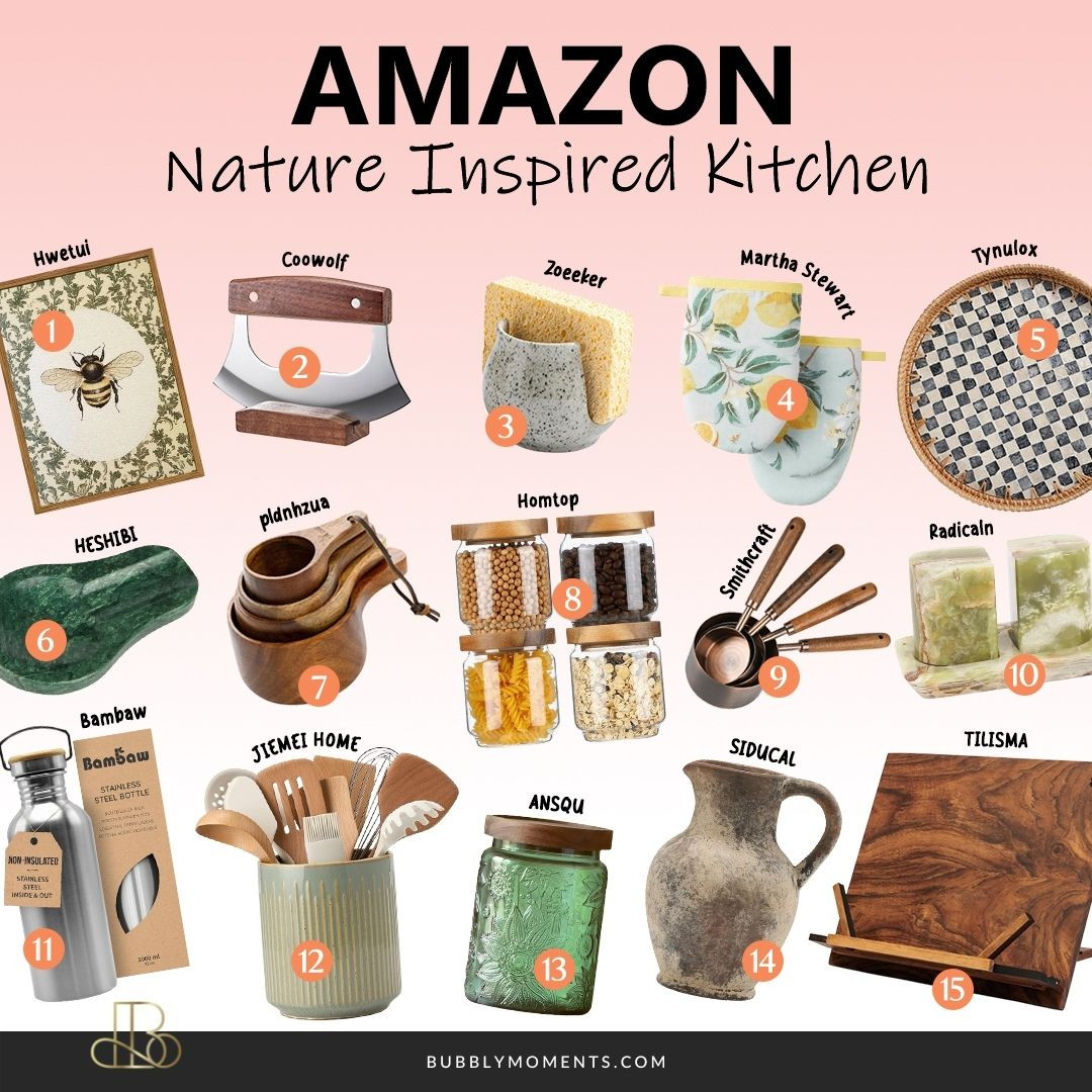 Create a warm, calm kitchen with these Nature-Inspired Kitchen Finds from Amazon 🌿 These pieces are perfect for adding a natural, relaxed feel to your space with earthy tones, simple designs, and everyday functionality. From useful kitchen essentials to subtle décor accents, these finds make your kitchen feel more inviting and easy to enjoy. I love how nature-inspired items bring warmth while still looking clean and modern. They’re easy to style in any kitchen and work beautifully with neutral colours or wood finishes. If you’re looking for simple updates that make a big difference, this collection is a great place to start. Save this post for kitchen inspiration and tap to shop your favourites for an effortless refresh 🍃
#LTKHome #LTKFindsUnder100 #LTKFindsUnder50 #KitchenFinds #AmazonKitchen #KitchenInspo #HomeInspo #NatureInspired #EarthyHome #OrganicStyle #KitchenDecor #CozyKitchen #ModernKitchen #HomeRefresh #StyledHome 

 