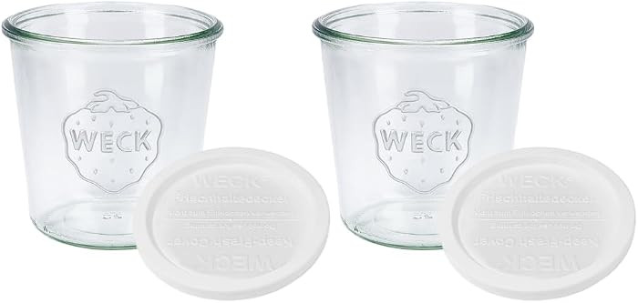 WECK Canning Jars 742 Mold Jars made of Transparent Glass - Eco-Friendly Canning Jar - Storage fo... | Amazon (US)
