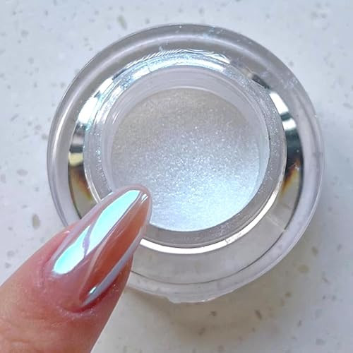 Pretty Diva Moonlight Chrome Nail Powder, Unicorn Mermaid Chrome Powder for Nails, Aurora Nail Powder Iridescent Nail Chrome Powder, Nail Art Glitter Decoration for Home DIY Salon Manicure Pigment | Amazon (US)