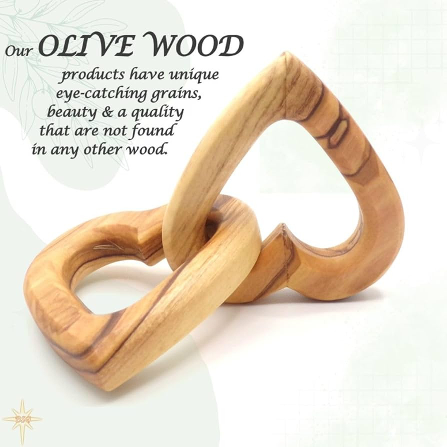 Dacaret Factory Interwind Olive Wood Hearts Joined Together, a Great Gift on Valentines, Engageme... | Amazon (US)