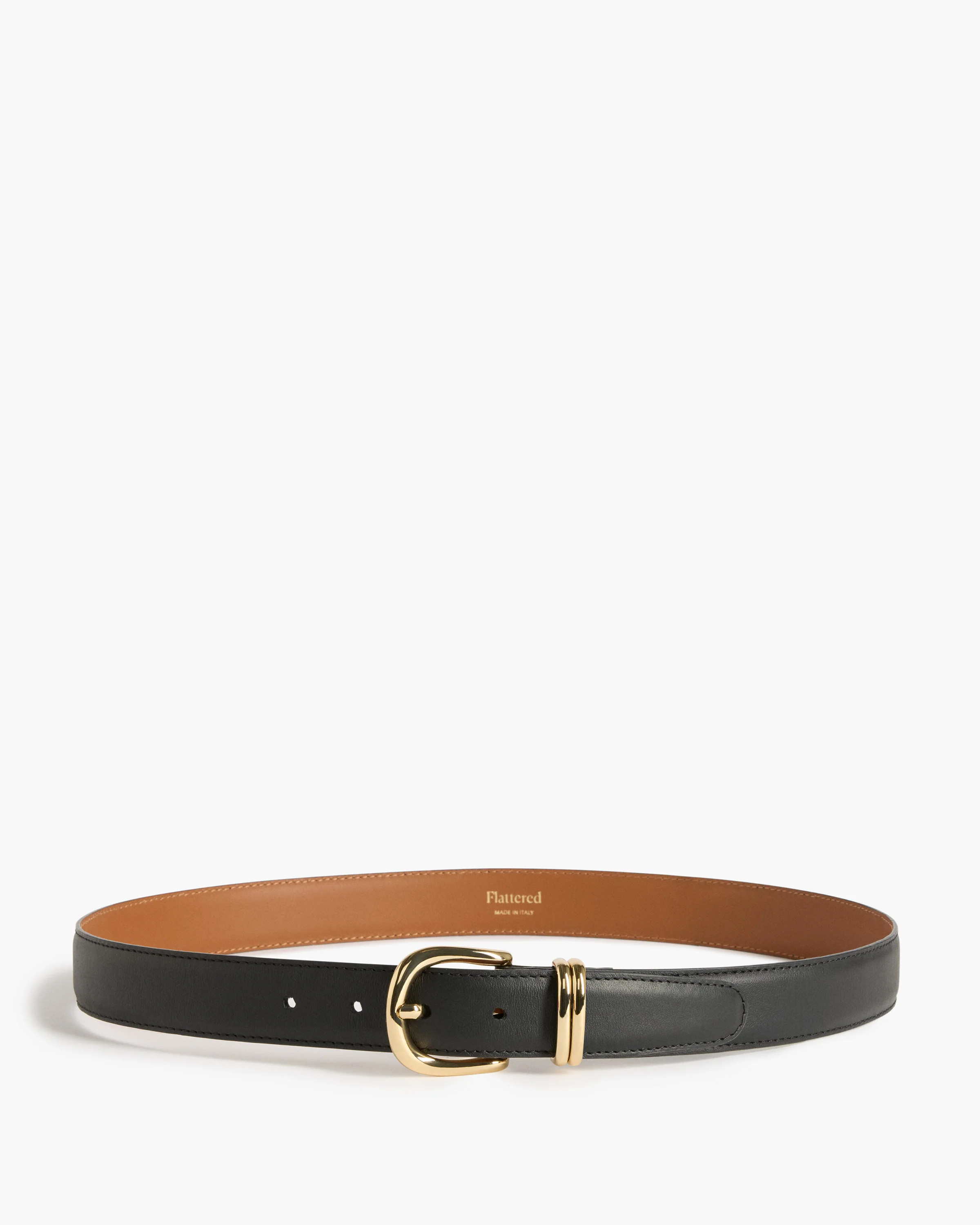 Beatrice Belt Leather Black Belt | Flattered