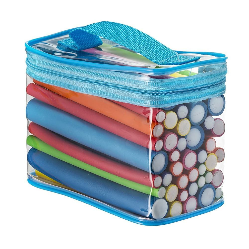 Pinkiou Hair Curlers Rollers Flexi Rods 42 Pack - Heatless Hair Curlers with Bag, 7 Sizes Flexibl... | Amazon (US)