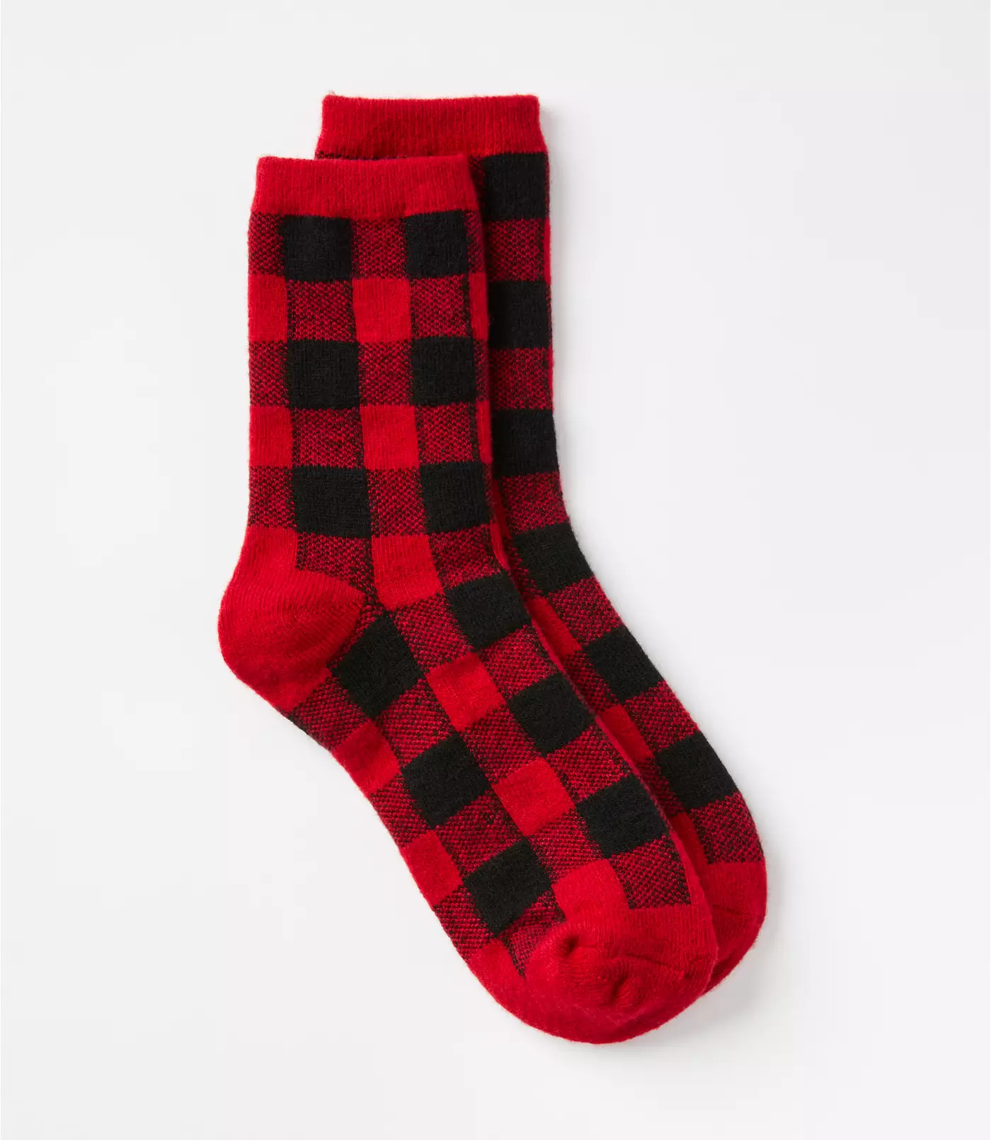 Buffalo Plaid Crew Socks | LOFT