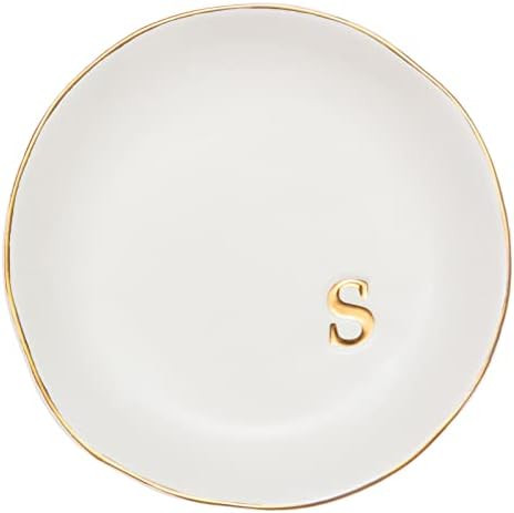 COLLECTIVE HOME - Ceramic Jewelry Tray, Decorative Trinket Dish for Rings Earrings Necklaces Brac... | Amazon (US)