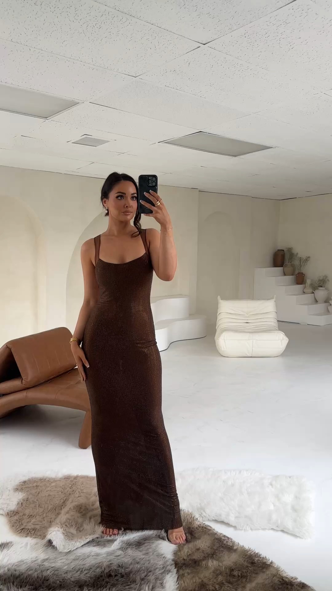 Brown rhinestone beaded dress 

#LTKWedding #LTKWorkwear #LTKBeauty
