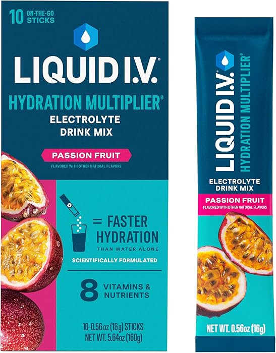 Liquid I.V.® Hydration Multiplier - Passion Fruit | Electrolyte Powder Drink Mix | 1 Pack (10 Se... | Amazon (US)