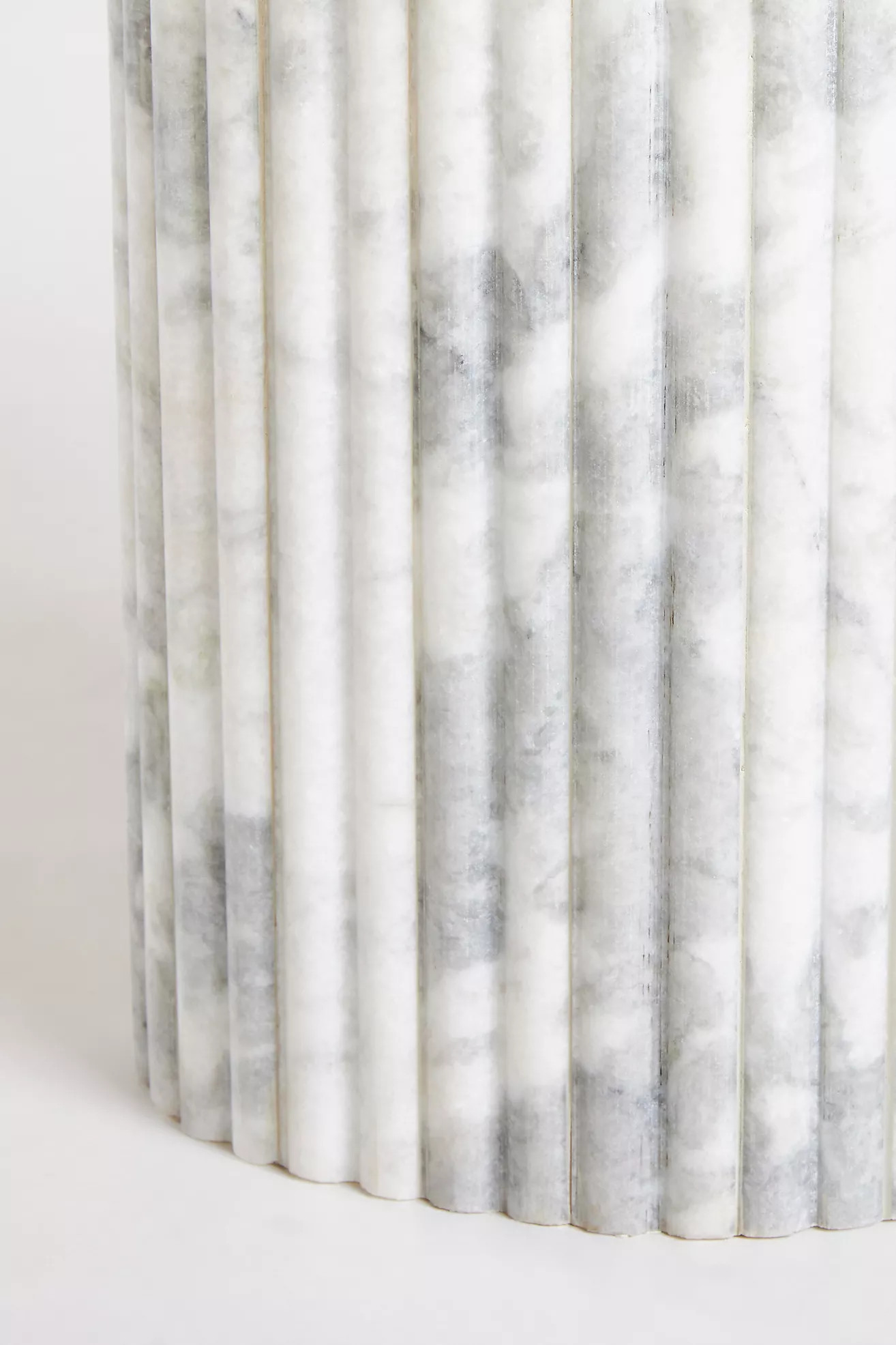 Kanta Square 18" Marble Side Table | Anthropologie (US)