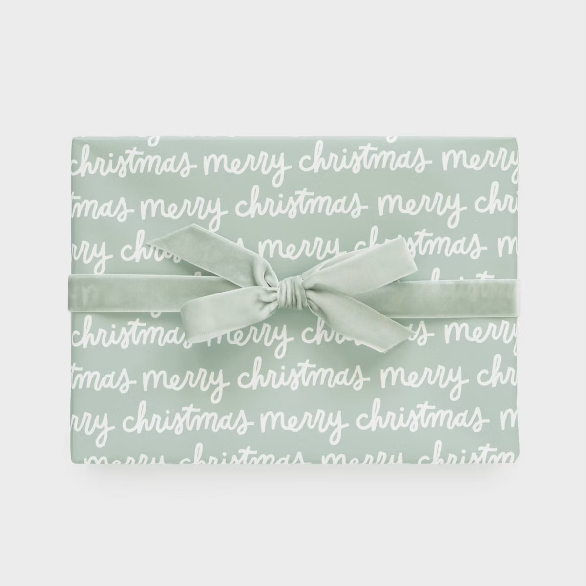 118"x30" 'Merry Christmas' Script Wrapping Paper Green/White - Sugar Paper™ + Target | Target
