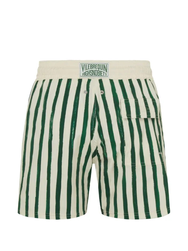 Vilebrequin x Highsnobiety Gestreifte Moorise Badeshorts - Farfetch | Farfetch Global