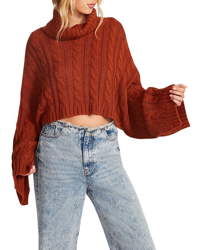 Sloane Cropped Turtleneck Sweater | Bloomingdale's (US)