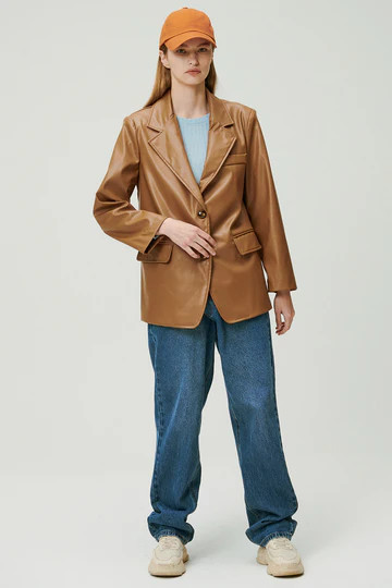 Blair Pleather Blazer | Storets (Global)