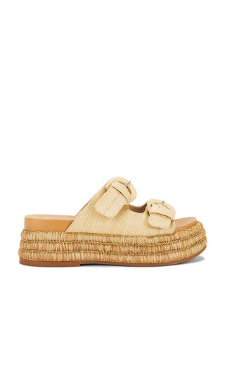 Witny Sandal in Light Natural Woven Raffia | Revolve Clothing (Global)