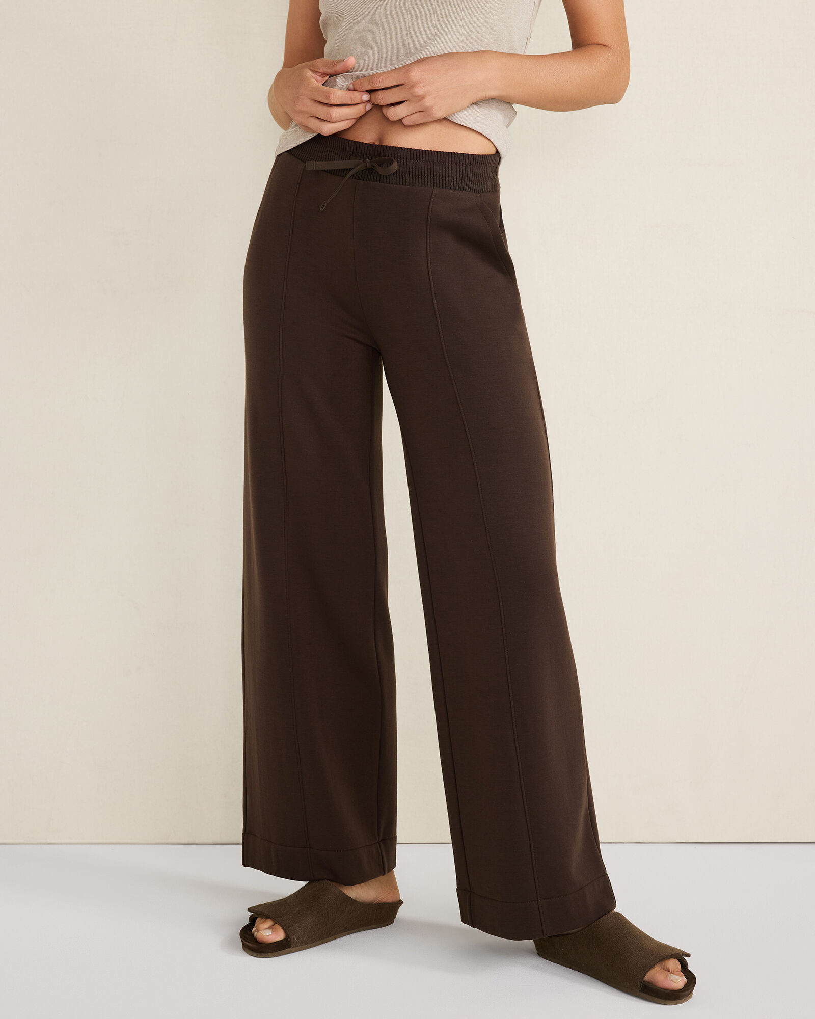 Fleece Wide Leg Pants | Haven Well Within