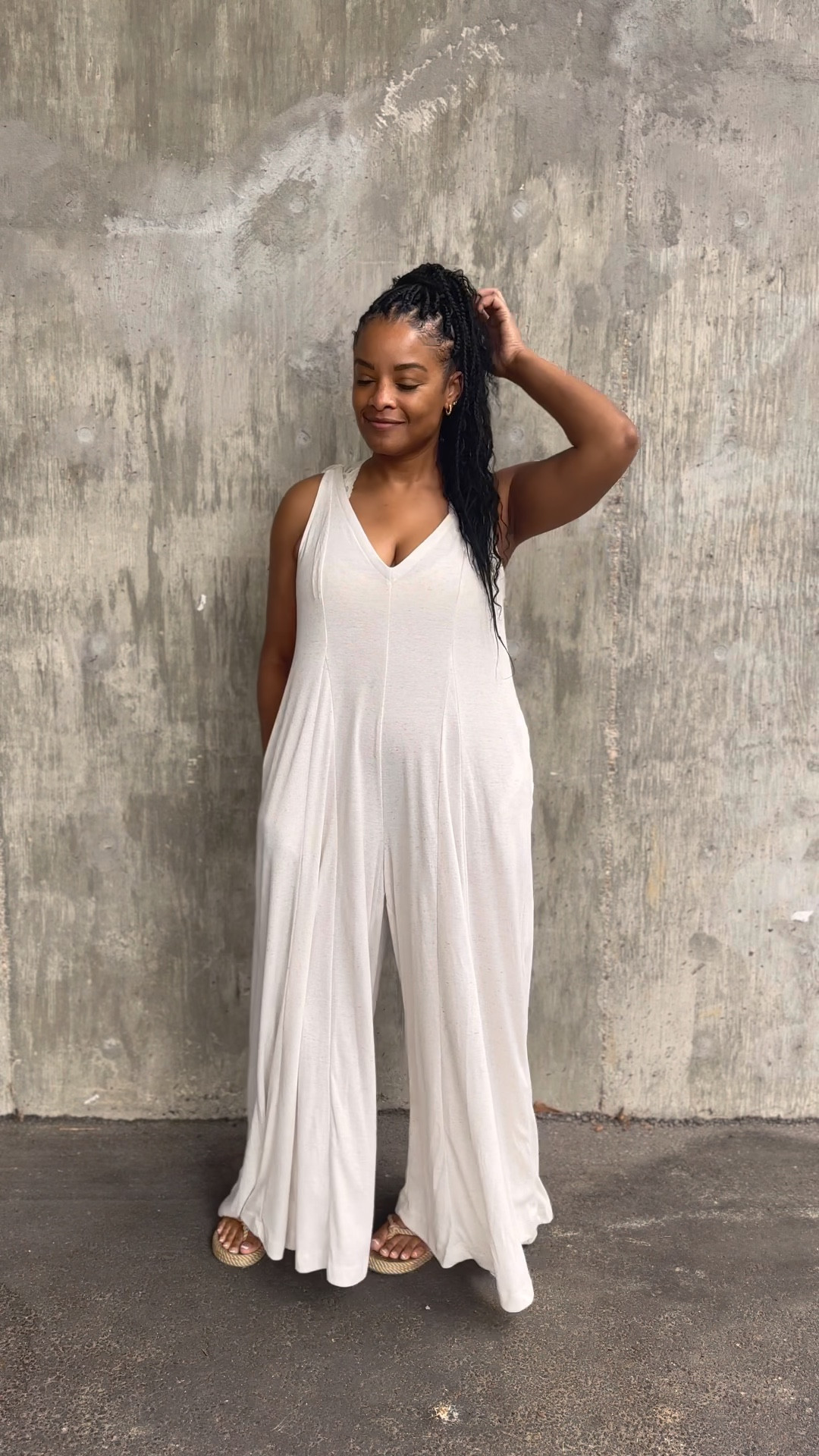 Free People Alice One-Piece is such an easy, comfortable jumpsuit. I am sure this will be a summer go-to piece! I am wearing a size Small  

#LTKunder100 #LTKswim