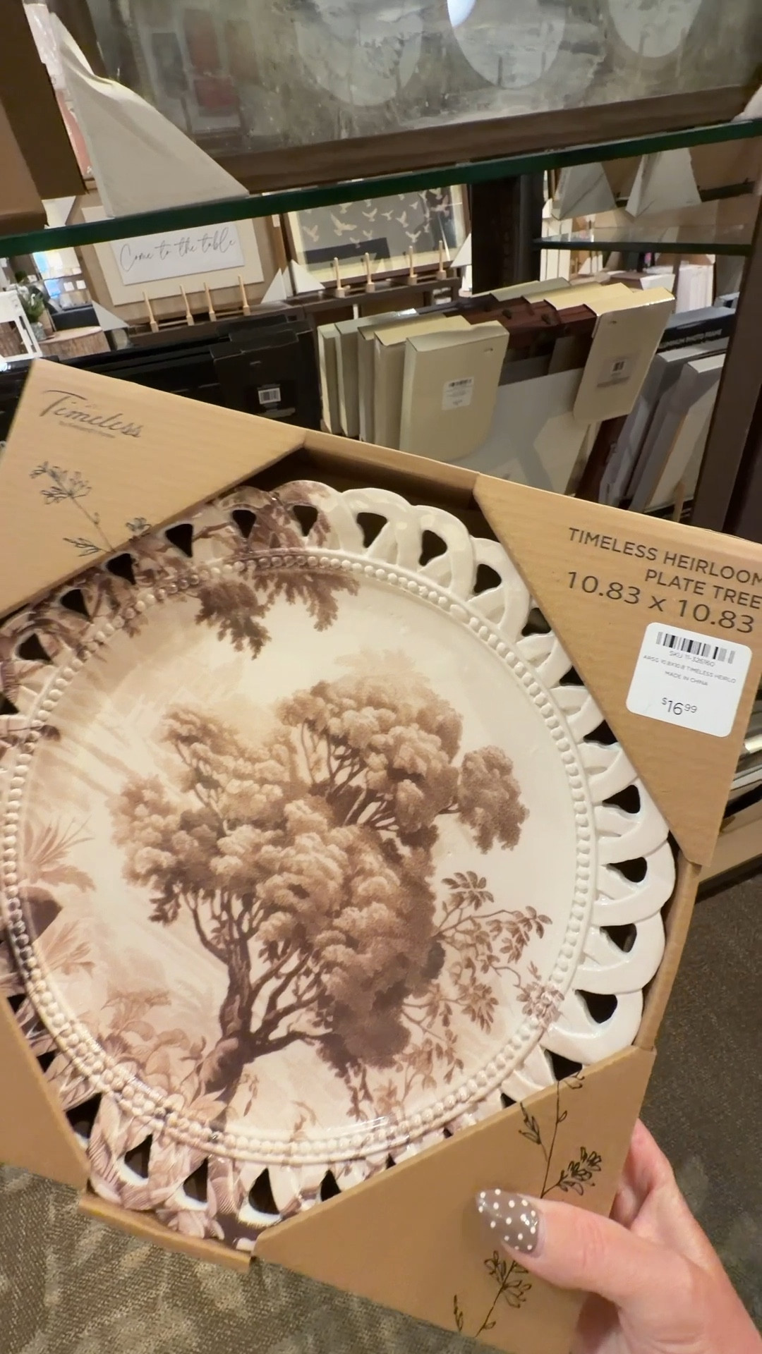 Old fashioned wall plate 
Brown decor 
Neutral home 

#LTKHome #LTKSeasonal #LTKSaleAlert