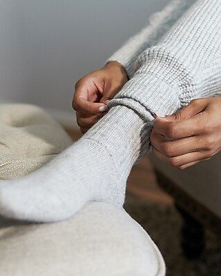 Express X You Ribbed Cashmere Socks | Express