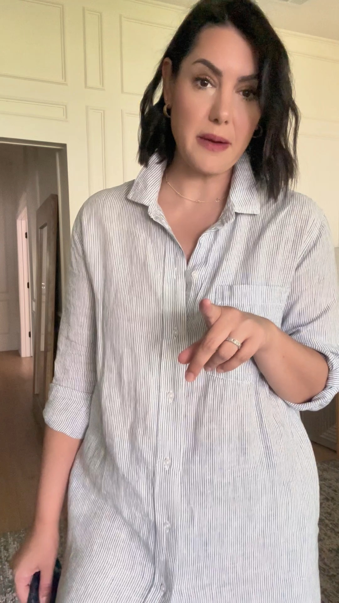 I love this under $50 linen dress, not just because it’s affordable but because it’s high quality and the most comfortable dress you’ll put on this summer! I love that I can double it’s purpose as a swimsuit cover up as well! I am in the medium, it runs plenty big and the length is great for tall girls, as well. (I’m 5’9”!) I’ve linked my super comfortable sandals here as well, size up if you are in between sizes! @onequince #quincepartner
