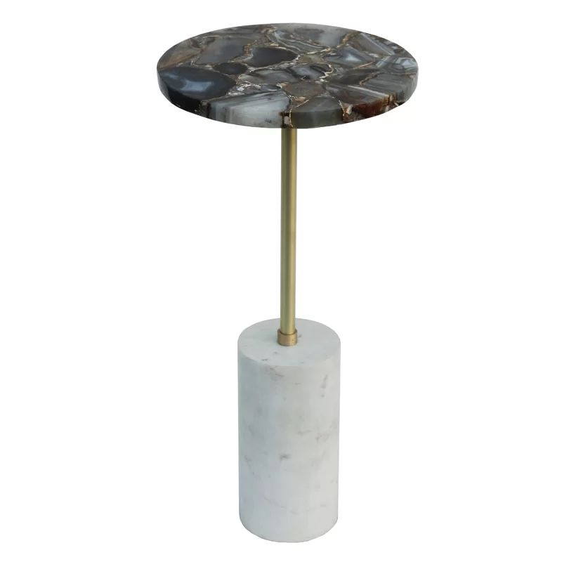 Suzanne 24'' Tall Stone Pedestal End Table | Wayfair North America