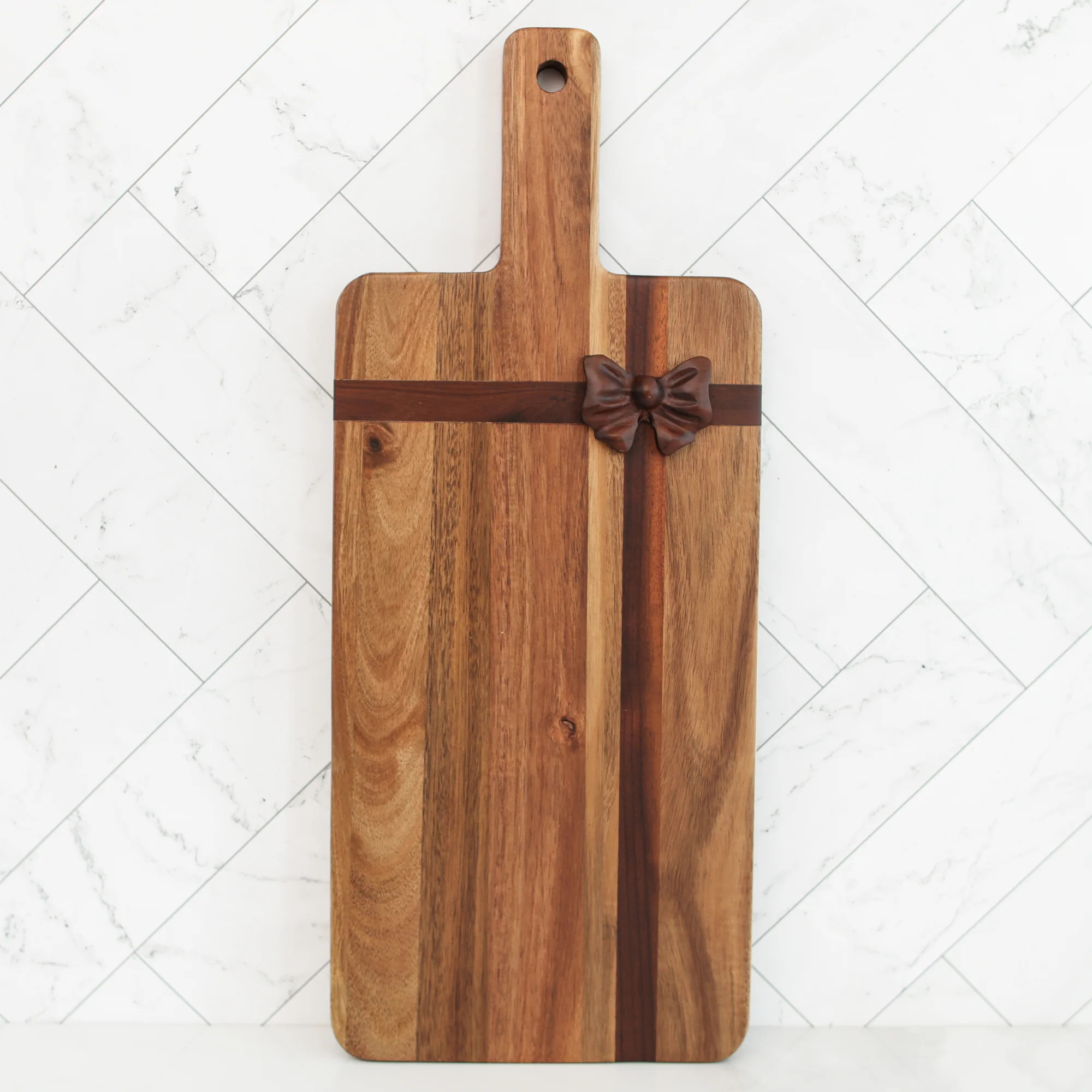 Rectangle Acacia Board with Bow | Interior Delights