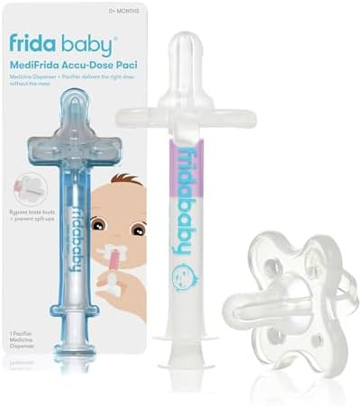 Frida Baby Medicine Pacifier Syringe, Accu-Dose Paci, Medi Frida Dispenser for Mess & Fuss Free U... | Amazon (US)