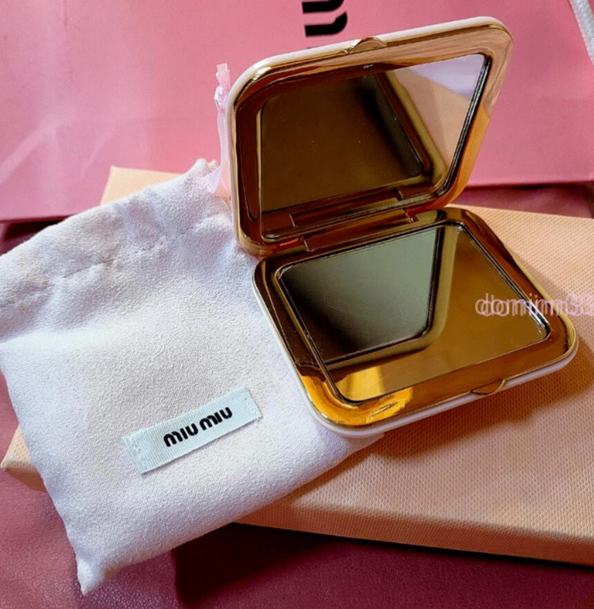 MIUMIU Parfums Mirror Pocket HandBag Compact Mirror Double Facettes Pink Pouch  | eBay | eBay US